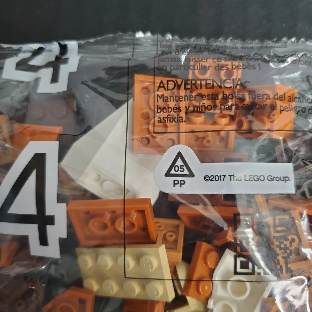 Lego Replacement Pieces Sealed Bag #4 Brown Tan Cream Bricks‎ 2017 - Set Unknown